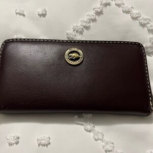 Brown Roots women’s wallet.